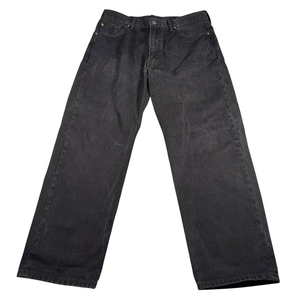 Levi's 550 Relaxed Fit Jeans Mens‎ 36x30 (FITS 35x30) Black Tapered Leg Denim